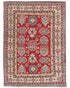3x5 Red Kuba Afghan Hand Knotted Wool Area Rug